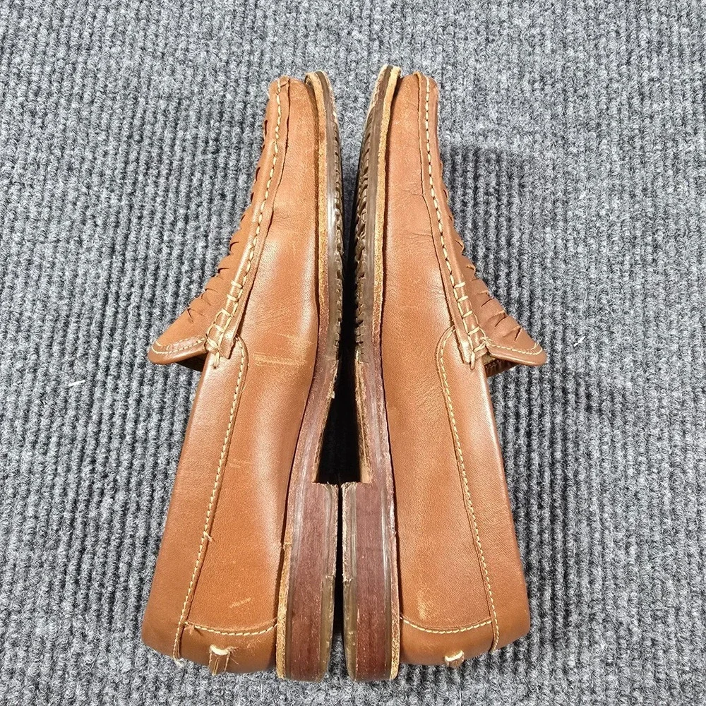 Tommy Bahama Shoes Mens 8D Brown Woven Leather Fynn Slipon‎ Loafer Boat Casual